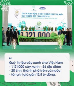 Qũy 1 triệu cây xanh cho Việt Nam