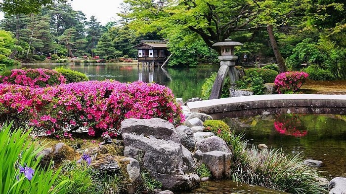 Kenrokuen, một trong ba khu vườn đẹp nhất Nhật Bản